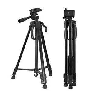 Portable 3366 Tripod Stand Multi-Function Floor Tripod for Phone/Live Streaming/Vlog/Photography, Selfie Video Recording, Lightweight & Adjustable - black Portable 3366 Tripod Stand Multi-Function Floor Tripod for Phone/Live Streaming/Vlog/Photography, Selfie Video Recording, Lightweight & Adjustable - black