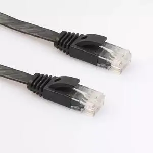 Ultra-Thin Gigabit CAT6 Pure Copper Flat Ethernet Cable Slim Network Patch Cord for High-Speed Broadband, Computer & Home/Office Use - 0.5m Ultra-Thin Gigabit CAT6 Pure Copper Flat Ethernet Cable Slim Network Patch Cord for High-Speed Broadband, Computer & Home/Office Use - 0.5m