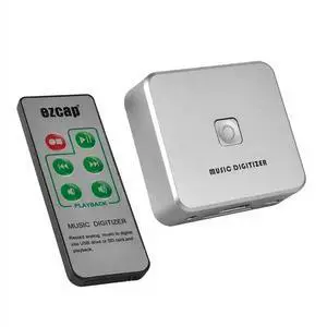 EZCAP241 Music Digitizer Audio Capture Recorder Record Analog Music to MP3, Directly to USB Drive or SD Card (No Computer Needed), 3.5mm & L/R RCA Input EZCAP241 Music Digitizer Audio Capture Recorder Record Analog Music to MP3, Directly to USB Drive or SD Card (No Computer Needed), 3.5mm & L/R RCA Input