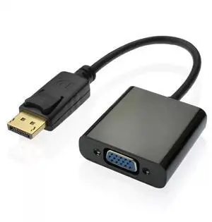 DP to VGA Adapter Cable DisplayPort Male to VGA Female, 1080p HD Video Converter for PC/Laptop to Monitor/Projector, Plug-and-Play DP to VGA Adapter Cable DisplayPort Male to VGA Female, 1080p HD Video Converter for PC/Laptop to Monitor/Projector, Plug-and-Play