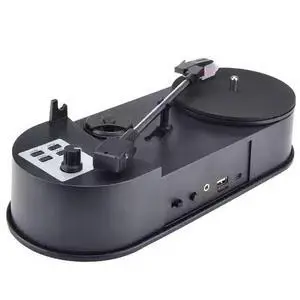 Mini Turntable Record Player Vinyl to MP3 Converter, Portable LP Digitizer with Built-in Speaker, 33/45 RPM, Direct USB/SD Recording, No Computer Needed - ezcap613P Mini Turntable Record Player Vinyl to MP3 Converter, Portable LP Digitizer with Built-in Speaker, 33/45 RPM, Direct USB/SD Recording, No Computer Needed - ezcap613P