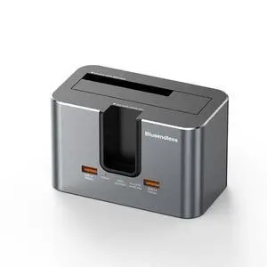 Multi-Protocol Dual-Bay Hard Drive Docking Station Supports M.2 NVMe/SATA & 2.5/3.5 SATA Drives, USB 3.2 10Gbps, Standalone Offline Clone Function Multi-Protocol Dual-Bay Hard Drive Docking Station Supports M.2 NVMe/SATA & 2.5/3.5 SATA Drives, USB 3.2 10Gbps, Standalone Offline Clone Function