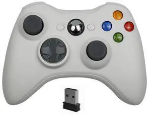 2.4G Wireless Game Controller for PC/Laptop Dual Vibration Feedback, Plug-and-Play, Ergonomic Design for Steam/Windows Gaming - white 2.4G Wireless Game Controller for PC/Laptop Dual Vibration Feedback, Plug-and-Play, Ergonomic Design for Steam/Windows Gaming - white