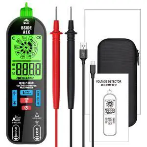 Rechargeable Smart Pen-Type Multimeter Auto-Ranging, NCV Non-Contact Voltage Detection, 520V AC/DC, Capacitance/Resistance/Diode/Continuity Test - A1X Rechargeable Smart Pen-Type Multimeter Auto-Ranging, NCV Non-Contact Voltage Detection, 520V AC/DC, Capacitance/Resistance/Diode/Continuity Test - A1X