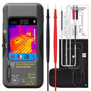 SH7 Thermal Imaging Multimeter Handheld Touchscreen High-Precision Thermometer for Electrical / Home Renovation / Floor Heating Detection SH7 Thermal Imaging Multimeter Handheld Touchscreen High-Precision Thermometer for Electrical / Home Renovation / Floor Heating Detection
