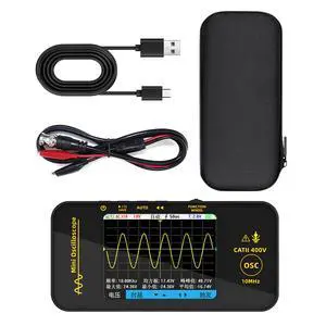 OT3 10MHz Portable Digital Oscilloscope Single-Channel Mini Tablet Scope, 48MSa/s Real-Time Sampling, 3.2" TFT Screen, USB-C Rechargeable, for Automotive/Field/DIY Repair OT3 10MHz Portable Digital Oscilloscope Single-Channel Mini Tablet Scope, 48MSa/s Real-Time Sampling, 3.2" TFT Screen, USB-C Rechargeable, for Automotive/Field/DIY Repair