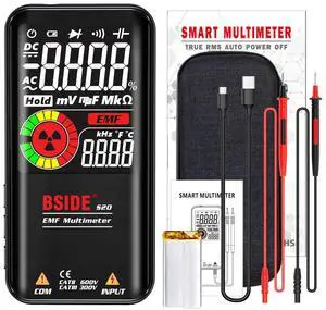 S20 Intelligent Tester with Electromagnetic Radiation Detection 3.5" Color LCD, AC/DC Voltage, Resistance, Capacitance, Frequency, Diode, Continuity Test S20 Intelligent Tester with Electromagnetic Radiation Detection 3.5" Color LCD, AC/DC Voltage, Resistance, Capacitance, Frequency, Diode, Continuity Test