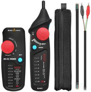 FWT82 Dual-Mode Digital & Analog Network Cable Tracker RJ45/RJ11 Wire Tester, Anti-Interference, Line Finder & Continuity Tester for LAN/Telephone FWT82 Dual-Mode Digital & Analog Network Cable Tracker RJ45/RJ11 Wire Tester, Anti-Interference, Line Finder & Continuity Tester for LAN/Telephone