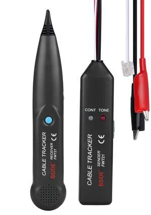 Network Cable Tester FWT21 RJ11 Telephone Line Finder & Wire Tracker with Tone Generator, Continuity Test for Cable Break Diagnosis Network Cable Tester FWT21 RJ11 Telephone Line Finder & Wire Tracker with Tone Generator, Continuity Test for Cable Break Diagnosis