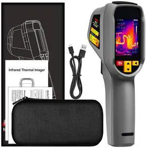 HX2 Handheld Thermal Imaging Camera Dual-Band Fusion with Visible Light, 240×320 IR Resolution, High-Resolution Thermal Imager, Electrical & Pipeline Inspection Tester HX2 Handheld Thermal Imaging Camera Dual-Band Fusion with Visible Light, 240×320 IR Resolution, High-Resolution Thermal Imager, Electrical & Pipeline Inspection Tester