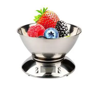 5kg/1g Stainless Steel Kitchen Scale with Mixing Bowl High-Precision Digital Food Scale, Smart Timer Function for Baking & Cooking, Household Use 5kg/1g Stainless Steel Kitchen Scale with Mixing Bowl High-Precision Digital Food Scale, Smart Timer Function for Baking & Cooking, Household Use
