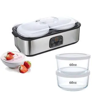 Fully Automatic 2L Yogurt Maker Multi-Function Fermenter for Smoothies, Jam, Ice Cream & Pudding, Family-Size Homemade Yogurt Machine Fully Automatic 2L Yogurt Maker Multi-Function Fermenter for Smoothies, Jam, Ice Cream & Pudding, Family-Size Homemade Yogurt Machine