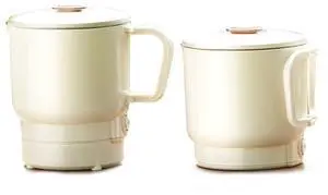 Collapsible Travel Kettle Portable Electric Hot Water Boiler, Insulated, Stainless Steel, Mini 1-Cup Capacity, Foldable Handle for Travel Collapsible Travel Kettle Portable Electric Hot Water Boiler, Insulated, Stainless Steel, Mini 1-Cup Capacity, Foldable Handle for Travel