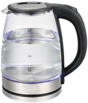 US Standard 2L Blue Light Glass Electric Kettle Automatic Shut-Off, Anti-Scald, BPA-Free Borosilicate Glass, Fast Boil, 110V US Standard 2L Blue Light Glass Electric Kettle Automatic Shut-Off, Anti-Scald, BPA-Free Borosilicate Glass, Fast Boil, 110V