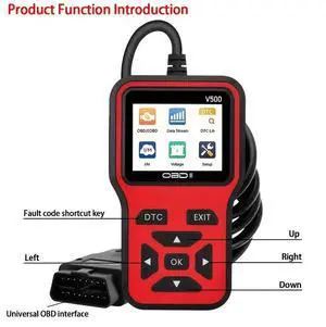 V500 Automotive Diagnostic Tool OBD2 Engine Code Reader with Multi-Language V500 Automotive Diagnostic Tool OBD2 Engine Code Reader with Multi-Language