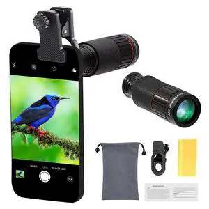 32x Telephoto Phone Telescope Zoom Lens HD Concert Viewing & Shooting Gear, Portable High-Power with Phone Adapter for Outdoor Birdwatching Travel 32x Telephoto Phone Telescope Zoom Lens HD Concert Viewing & Shooting Gear, Portable High-Power with Phone Adapter for Outdoor Birdwatching Travel