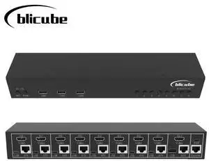BliKVM Switch V2 8-Port HDMI KVM+ATX Switcher 8 Inputs 1 Output, 1080P@60Hz, Metal Case, USB/Button Switching, Remote Control Compatible with PiKVM/BliKVM BliKVM Switch V2 8-Port HDMI KVM+ATX Switcher 8 Inputs 1 Output, 1080P@60Hz, Metal Case, USB/Button Switching, Remote Control Compatible with PiKVM/BliKVM