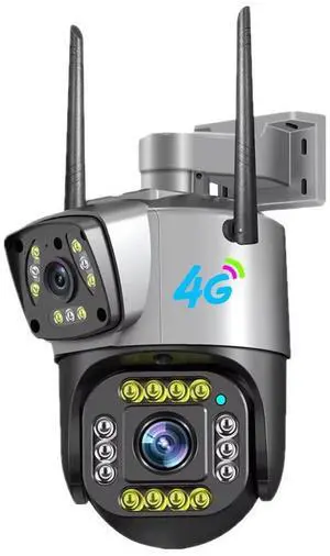 V380 Dual-Lens PTZ & Bullet Security Camera 4G Voice Intercom, Smart Motion Detection, Indoor/Outdoor, IP66 Waterproof, Full-Color Night Vision V380 Dual-Lens PTZ & Bullet Security Camera 4G Voice Intercom, Smart Motion Detection, Indoor/Outdoor, IP66 Waterproof, Full-Color Night Vision