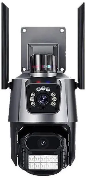 P11 Dual-Lens PTZ & Fixed Security Camera 4MP Wireless WiFi Outdoor, Remote Viewing, Full-Color Night Vision, Two-Way Audio, US Plug P11 Dual-Lens PTZ & Fixed Security Camera 4MP Wireless WiFi Outdoor, Remote Viewing, Full-Color Night Vision, Two-Way Audio, US Plug