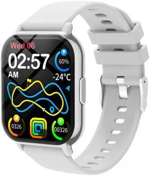P6 Smartwatch Music Control, Bluetooth Calling, Heart Rate/BP/Sleep Monitor, Fitness Tracker - white P6 Smartwatch Music Control, Bluetooth Calling, Heart Rate/BP/Sleep Monitor, Fitness Tracker - white