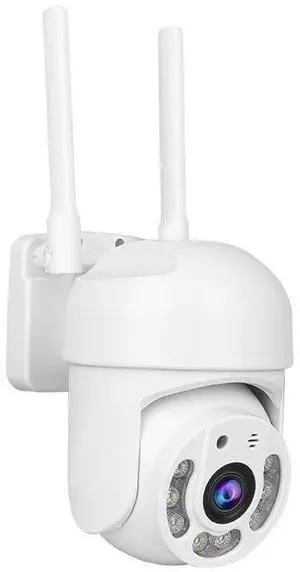 High-Definition WiFi PTZ Security Camera Remote Control, Night Vision, Indoor/Outdoor Surveillance, Two-Way Audio, Motion Detection, App View - white High-Definition WiFi PTZ Security Camera Remote Control, Night Vision, Indoor/Outdoor Surveillance, Two-Way Audio, Motion Detection, App View - white