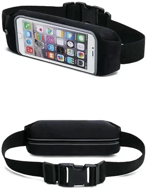 Outdoor Running Waterproof Waist Bag Mobile Phone Holder Belt Jogging Gym Fitness Touch Screen Sport Accessories- black Outdoor Running Waterproof Waist Bag Mobile Phone Holder Belt Jogging Gym Fitness Touch Screen Sport Accessories- black