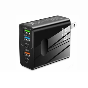 USB C Charger 65W PD 3.0 GaN Charger Type C Adapter with 5-Port Fast Wall Charger Compatible for iPhone 14 Pro Max/14 Plus/13, MacBook Pro, iPad Pro, Switch, Galaxy S22/S21- Black USB C Charger 65W PD 3.0 GaN Charger Type C Adapter with 5-Port Fast Wall Charger Compatible for iPhone 14 Pro Max/14 Plus/13, MacBook Pro, iPad Pro, Switch, Galaxy S22/S21- Black