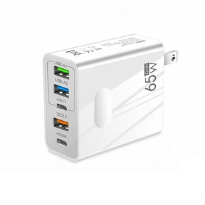 USB C Charger 65W PD 3.0 GaN Charger Type C Adapter with 5-Port Fast Wall Charger Compatible for iPhone 14 Pro Max/14 Plus/13, MacBook Pro, iPad Pro, Switch, Galaxy S22/S21- white USB C Charger 65W PD 3.0 GaN Charger Type C Adapter with 5-Port Fast Wall Charger Compatible for iPhone 14 Pro Max/14 Plus/13, MacBook Pro, iPad Pro, Switch, Galaxy S22/S21- white