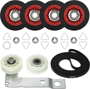 4392067 Dryer Repair Kit with W10837240 Dryer Idler Pulley, Fit for whirlpool Cabrio maytag Bravos XL kenmore Dryer, Includes WPW10314173 Drum Roller, 661570V Belt, 279640 Idler Pulley 4392067 Dryer Repair Kit with W10837240 Dryer Idler Pulley, Fit for whirlpool Cabrio maytag Bravos XL kenmore Dryer, Includes WPW10314173 Drum Roller, 661570V Belt, 279640 Idler Pulley