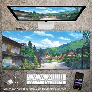 Nordic Oil Painting Mouse Pad XXL Gaming Desk Mat, Minimalist Artistic Countryside Style, Keyboard & Computer Mat,35.4" x 15.7" x 0.12" (900x400x3mm),Anti-Slip Country Breath Nordic Oil Painting Mouse Pad XXL Gaming Desk Mat, Minimalist Artistic Countryside Style, Keyboard & Computer Mat,35.4" x 15.7" x 0.12" (900x400x3mm),Anti-Slip Country Breath