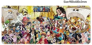 One Piece Mouse Pad XXL Anime Gaming Desk Mat & Keyboard Pad, Luffy Design for Dorm & Computer Desk, 35.4" x 15.7" x 0.12" (900x400x3mm), One Piece Mouse Pad XXL Anime Gaming Desk Mat & Keyboard Pad, Luffy Design for Dorm & Computer Desk, 35.4" x 15.7" x 0.12" (900x400x3mm),