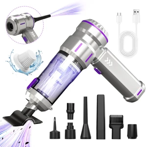 Car Vacuum Cleaner Portable Cordless Handheld Brushless Vacuum for Home & Car, Strong Suction Dust Blower, 2008 Silver Purple, 3-Speed, 17000Pa Car Vacuum Cleaner Portable Cordless Handheld Brushless Vacuum for Home & Car, Strong Suction Dust Blower, 2008 Silver Purple, 3-Speed, 17000Pa