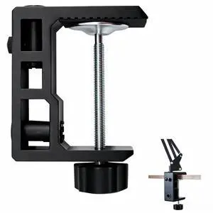Replacement Heavy Duty C Clamp for 1/2 and 5/8 Hole Base Magnifying Lamp,Desk Lamp,Swing Arm Lamp,Phone I pad Mount,Tablet Mic Holder,Table Mount Clamp for Microphone Stand Mic Boom Arm (G2 BLACK) Replacement Heavy Duty C Clamp for 1/2 and 5/8 Hole Base Magnifying Lamp,Desk Lamp,Swing Arm Lamp,Phone I pad Mount,Tablet Mic Holder,Table Mount Clamp for Microphone Stand Mic Boom Arm (G2 BLACK)