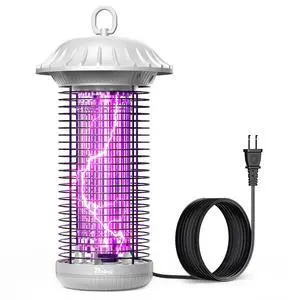 LED Bug Zapper Indoor Outdoor, Up to 50000 Hrs Lifespan Lamp, Energy Saving & Dual Band Attraction, 5.6 ft Power Cord, High Voltage Mosquito Fly Zapper Trap Killer -MO008C (White) LED Bug Zapper Indoor Outdoor, Up to 50000 Hrs Lifespan Lamp, Energy Saving & Dual Band Attraction, 5.6 ft Power Cord, High Voltage Mosquito Fly Zapper Trap Killer -MO008C (White)