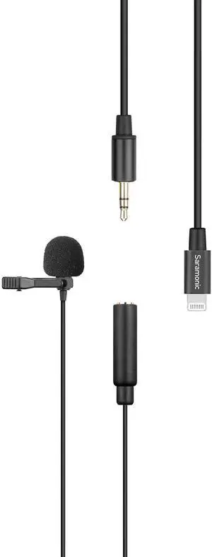 LavMicro U1A Lavalier Lapel Microphone with Lightning for iPhone, or iPad with a Built-in 6.6-Foot (2m) Cable for Vlogging, Interviews, YouTube, TikTok, Live Streaming LavMicro U1A Lavalier Lapel Microphone with Lightning for iPhone, or iPad with a Built-in 6.6-Foot (2m) Cable for Vlogging, Interviews, YouTube, TikTok, Live Streaming