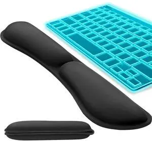 Ergonomic Keyboard Wrist Rest, Memory Foam Wrist Support, Black Ergonomic Keyboard Wrist Rest, Memory Foam Wrist Support, Black
