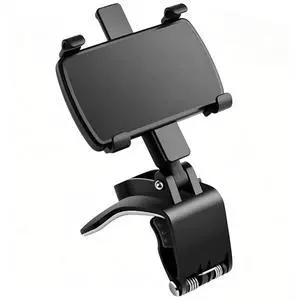 Car Phone Holder, Dashboard Mount with 360-Degree Rotation, Universal Compatibility, Black Car Phone Holder, Dashboard Mount with 360-Degree Rotation, Universal Compatibility, Black