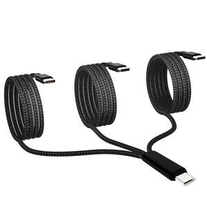 USB C Splitter Cable,3x4FT USB-C to 3 usb c Charging Cord Black,3-in-1 Nylon Braided Multi Type C Charge Cable for iPhone 15/15 Pro/15 Pro Max/15 Plus, Samsung Galaxy S24 S23, Moto, LG,Carplay,Andriod USB C Splitter Cable,3x4FT USB-C to 3 usb c Charging Cord Black,3-in-1 Nylon Braided Multi Type C Charge Cable for iPhone 15/15 Pro/15 Pro Max/15 Plus, Samsung Galaxy S24 S23, Moto, LG,Carplay,Andriod