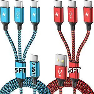 USB A/C to USB C Multi Charging Cable, 3 in 1 Type C Phone Charger Cord USB A/C to USB C Multi Charging Cable, 3 in 1 Type C Phone Charger Cord