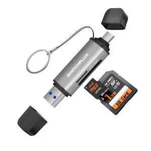SD Card Reader USB C, 2-in-1 Dual Slot Micro SD Adapter, USB 3.0 High Speed Memory Card Reader for SD,Micro SD,SDHC,SDXC,Compatible with MacBook Pro/Air, iPhone 15/16, iPad, Laptop, Android SD Card Reader USB C, 2-in-1 Dual Slot Micro SD Adapter, USB 3.0 High Speed Memory Card Reader for SD,Micro SD,SDHC,SDXC,Compatible with MacBook Pro/Air, iPhone 15/16, iPad, Laptop, Android