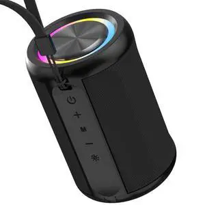 Small Portable Bluetooth Speaker with RGB Light, Clear Stereo Sound, Wireless Speaker Bluetooth 5.4, TWS Pairing, AUX & TF Card Input for Bedroom, Desk, Travel, Home Small Portable Bluetooth Speaker with RGB Light, Clear Stereo Sound, Wireless Speaker Bluetooth 5.4, TWS Pairing, AUX & TF Card Input for Bedroom, Desk, Travel, Home