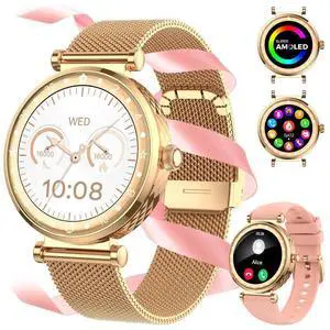 Smart Watch for Women, AMOLED HD Display Fitness Tracker Bluetooth Make/Answer Call, 1.19" Watches with 110+ Sports Modes/Heart Rate/SpO2/Sleep Monitor, Smartwatch IP68 Waterproof for Android iOS Smart Watch for Women, AMOLED HD Display Fitness Tracker Bluetooth Make/Answer Call, 1.19" Watches with 110+ Sports Modes/Heart Rate/SpO2/Sleep Monitor, Smartwatch IP68 Waterproof for Android iOS