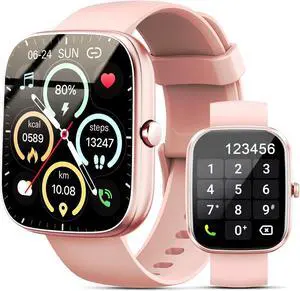 Smart Watch, 1.96" HD SmartWatch, Touch Screen Answer/Make Call, IP68 Waterproof 100+ Sport Fitness Tracker, Activity Tracker with Sleep Monitor/SpO2/Heart Rate/Pedometer for Android iOS Smart Watch, 1.96" HD SmartWatch, Touch Screen Answer/Make Call, IP68 Waterproof 100+ Sport Fitness Tracker, Activity Tracker with Sleep Monitor/SpO2/Heart Rate/Pedometer for Android iOS