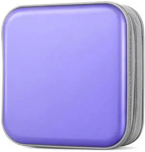 CD Case, DVD Case Wallet Holder Binder 48 Capacity CD/DVD Cases Storage Holder Binder Organizer Wallet Book for Car Home Travel (Light Purple) CD Case, DVD Case Wallet Holder Binder 48 Capacity CD/DVD Cases Storage Holder Binder Organizer Wallet Book for Car Home Travel (Light Purple)