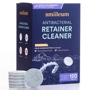 Retainer Cleaner - 120 Retainer Cleaning Tablets for Aligners Retainer Cleaner - 120 Retainer Cleaning Tablets for Aligners