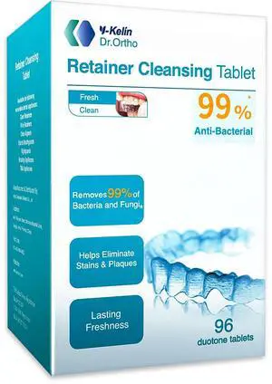 Retainer Cleaner Tablets Invisalign Cleaner Denture Cleaning Tablets,Remove Stains Away,3 Month Nature Supply - Use for Invisible Clear Aligner,Partials Full Dentures,Night Guard,Mouthguard by Y-Kelin Retainer Cleaner Tablets Invisalign Cleaner Denture Cleaning Tablets,Remove Stains Away,3 Month Nature Supply - Use for Invisible Clear Aligner,Partials Full Dentures,Night Guard,Mouthguard by Y-Kelin