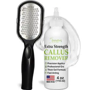 Dr. Entre's Callus Remover Gel & Foot File: Extra Strength Callus Remover for Feet, Foot Callus Remover Care, Pedicure Tools Supplies, Spa Kit, Dead Skin Scrubber, 4 oz Dr. Entre's Callus Remover Gel & Foot File: Extra Strength Callus Remover for Feet, Foot Callus Remover Care, Pedicure Tools Supplies, Spa Kit, Dead Skin Scrubber, 4 oz
