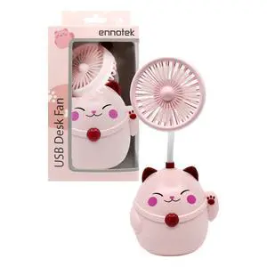 Cute Pink Cat Desk Fan with Pen Holder Cat Fan for Women, Animal Fan, Funny Office Accessories, Cat Lover Gift, Small USB Fan, Aesthetic Decor Cute Pink Cat Desk Fan with Pen Holder Cat Fan for Women, Animal Fan, Funny Office Accessories, Cat Lover Gift, Small USB Fan, Aesthetic Decor