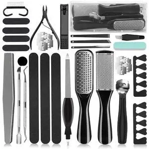 36 in 1 Pedicure Kit, Professional Pedicure Tools Foot Rasp Foot Dead Skin Remover for Home & Salon Care 36 in 1 Pedicure Kit, Professional Pedicure Tools Foot Rasp Foot Dead Skin Remover for Home & Salon Care