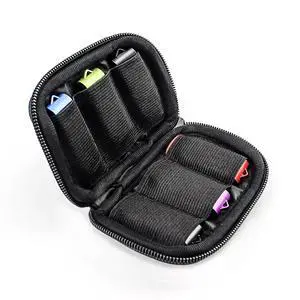 Flash Drive Case - USB Holder, Storage Bag for Thumb Drives, Lightweight, Protects & Stores Small Items, 6 Slots, Black Flash Drive Case - USB Holder, Storage Bag for Thumb Drives, Lightweight, Protects & Stores Small Items, 6 Slots, Black